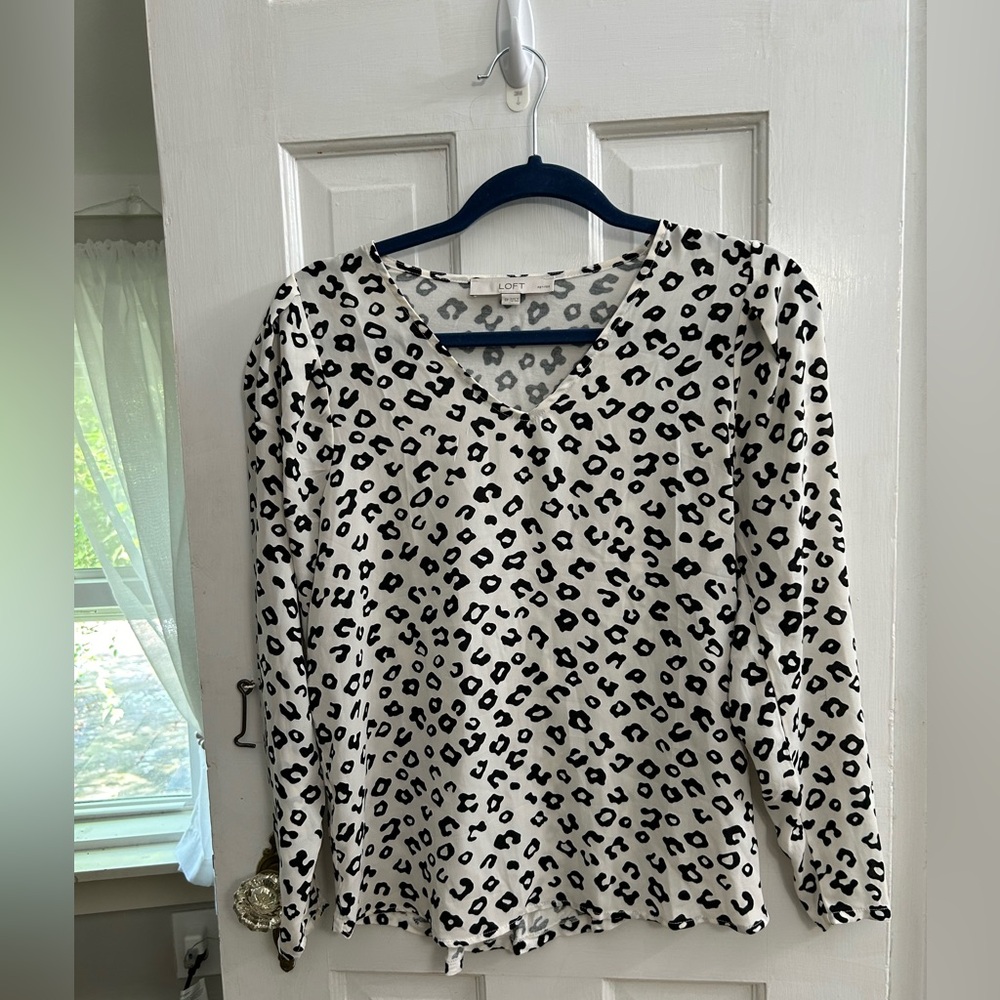 Loft Animal Print Blouse